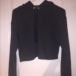 h&m cropped hoodie